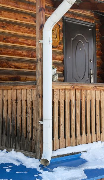 Porch Downspout Installation in Sequim